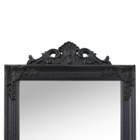 Produktbild för Fristående spegel svart 45x180 cm