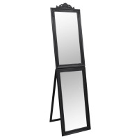 Miniatyr av produktbild för Fristående spegel svart 50x200 cm
