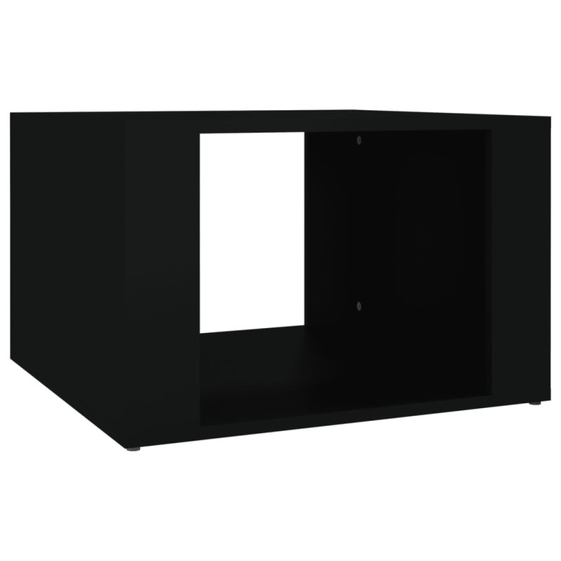 Produktbild för Sängbord svart 57x55x36 cm konstruerat trä