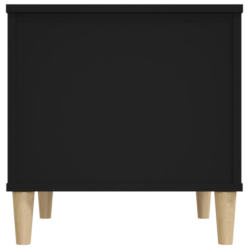 Produktbild för Soffbord svart 60x44,5x45 cm konstruerat trä