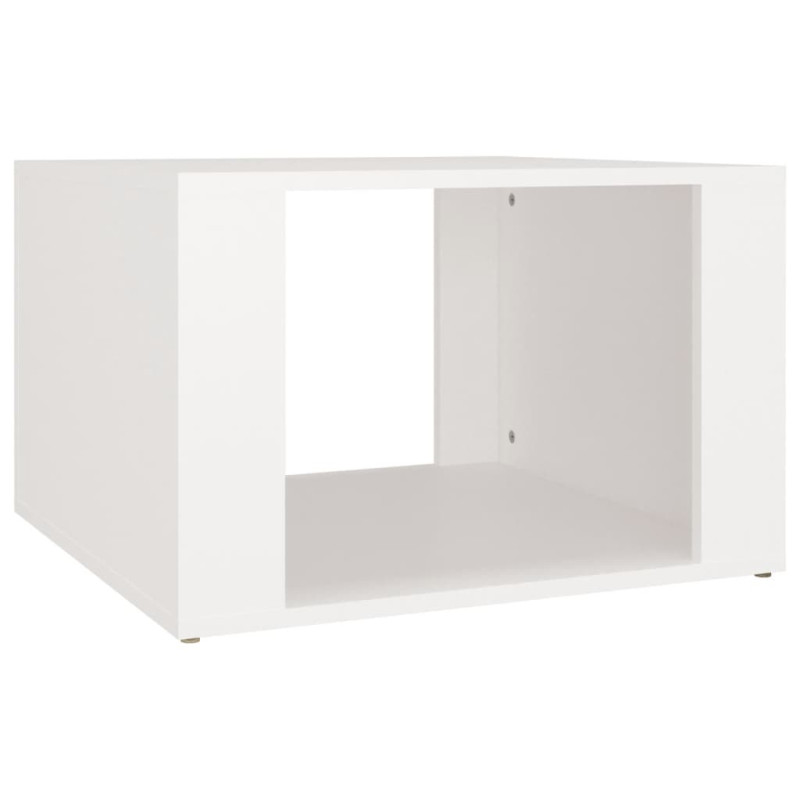 Produktbild för Sängbord vit 57x55x36 cm konstruerat trä
