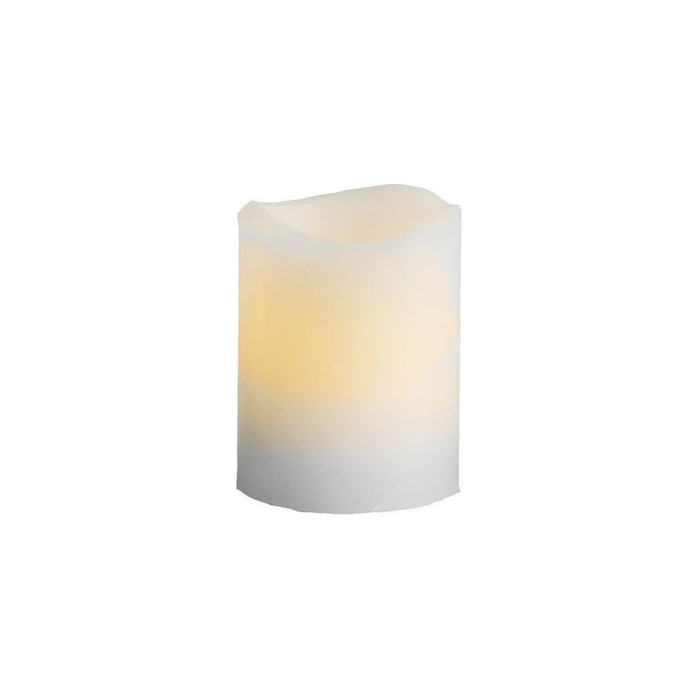 Produktbild för Blockljus STAR T LED May 6cm vit 2/fp