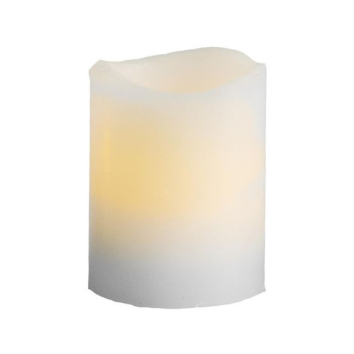 STAR TRADING Blockljus STAR T LED May 6cm vit 2/fp