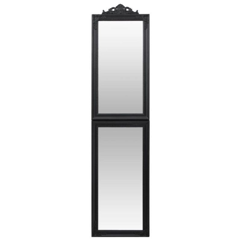 Produktbild för Fristående spegel svart 40x160 cm