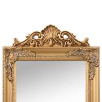 Miniatyr av produktbild för Fristående spegel guld 50x200 cm