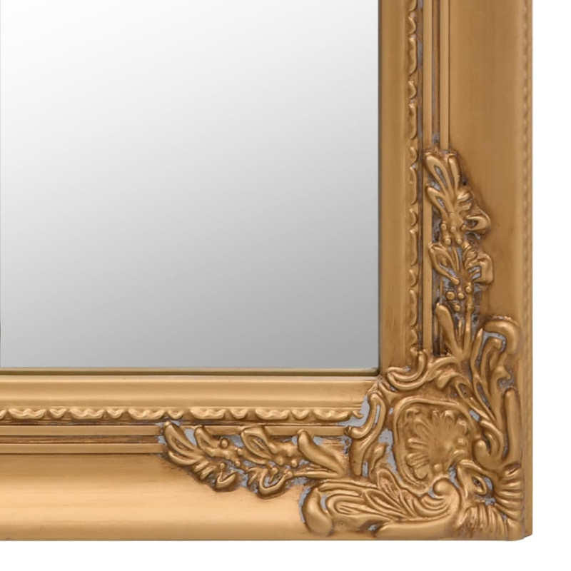 Produktbild för Fristående spegel guld 50x200 cm