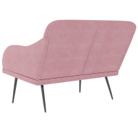 Produktbild för Bänk rosa 110x76x80 cm sammet