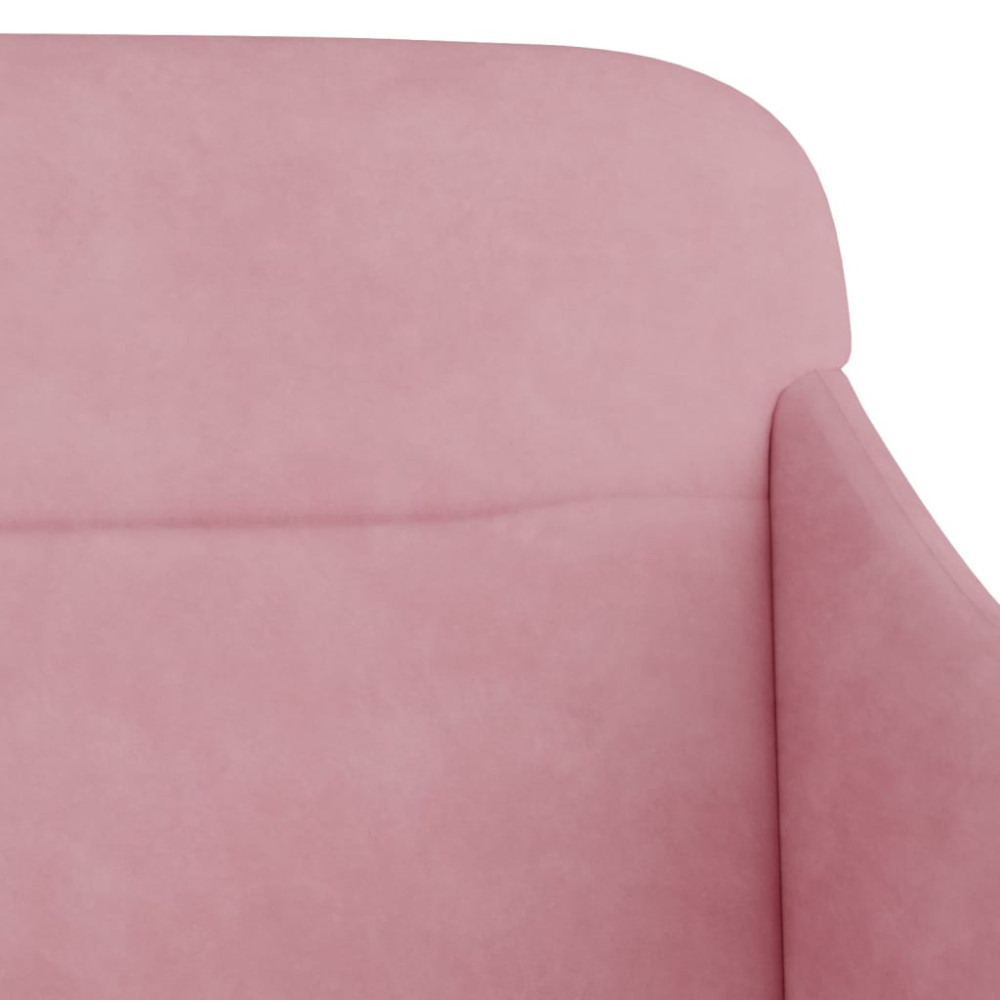 Produktbild för Bänk rosa 110x76x80 cm sammet