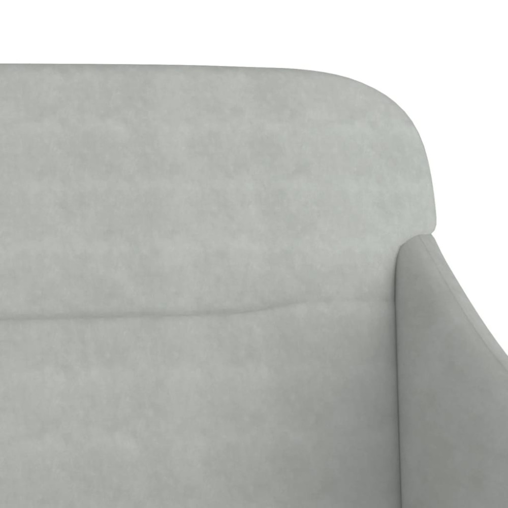 Produktbild för Bänk ljusgrå 110x76x80 cm sammet