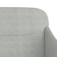Produktbild för Bänk ljusgrå 110x76x80 cm sammet