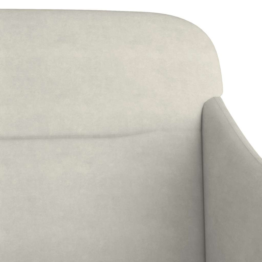 Produktbild för Bänk gräddvit 110x76x80 cm sammet