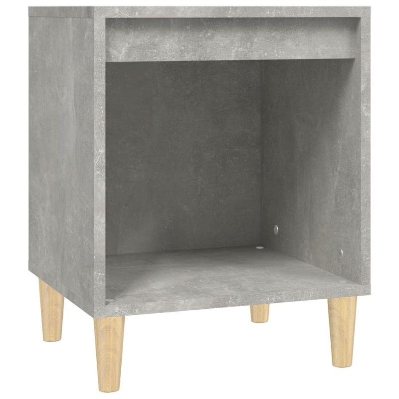 Produktbild för Sängbord betonggrå 40x35x50 cm