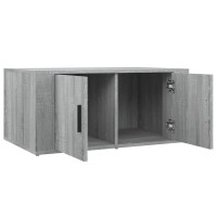 Miniatyr av produktbild för Soffbord grå sonoma 80x50x36 cm konstruerat trä