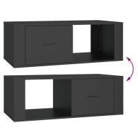 Miniatyr av produktbild för Soffbord svart 100x50,5x35 cm konstruerat trä