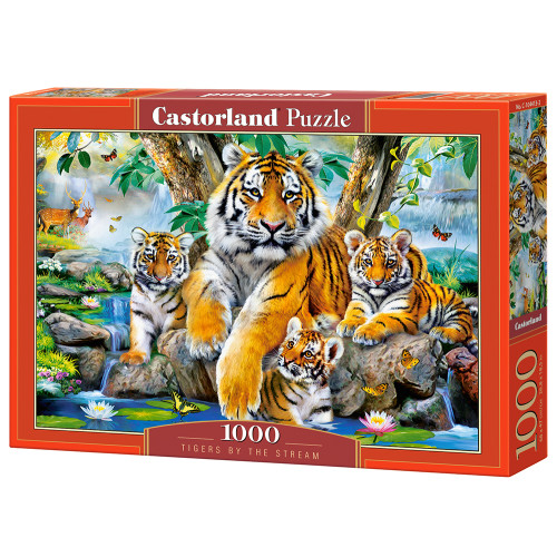 CASTORLAND Castorland Tigers by the Stream 1000 pcs Pussel 1000 styck Djur