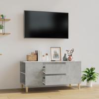 Produktbild för Tv-bänk betonggrå 102x44,5x50 cm konstruerat trä