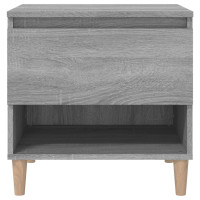 Miniatyr av produktbild för Sängbord 2 st grå sonoma 50x46x50 cm konstruerat trä