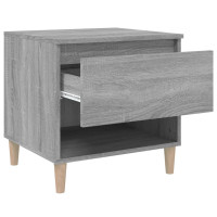 Miniatyr av produktbild för Sängbord 2 st grå sonoma 50x46x50 cm konstruerat trä