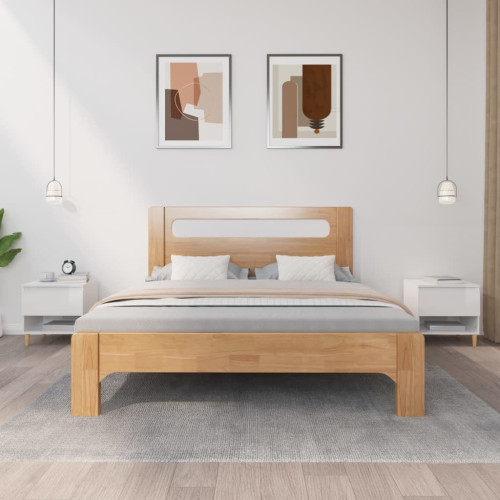 vidaXL Sängbord 2 st vit högglans 50x46x50 cm konstruerat trä
