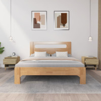Produktbild för Sängbord 2 st sonoma-ek 50x46x50 cm konstruerat trä