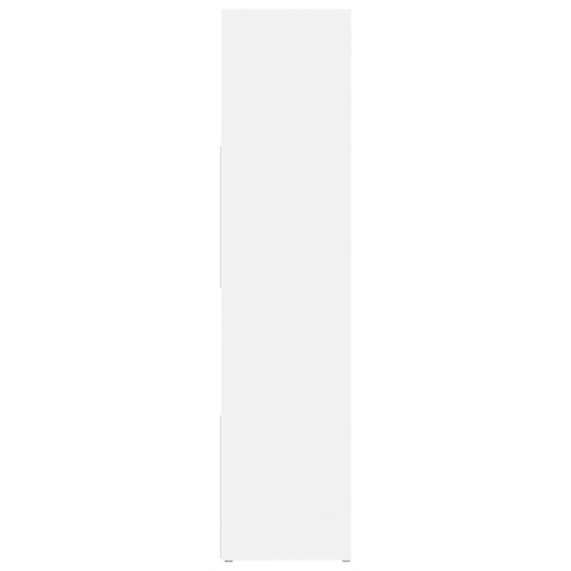 Produktbild för Bokhylla/Rumsavdelare vit 105x24x102 cm