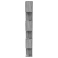 Miniatyr av produktbild för Bokhylla/Rumsavdelare grå sonoma 80x24x192 cm