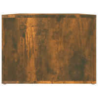 Produktbild för Soffbord rökfärgad ek 80x50x36 cm konstruerat trä