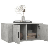 Produktbild för Soffbord betonggrå 80x50x36 cm konstruerat trä