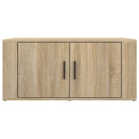 Produktbild för Soffbord sonoma-ek 80x50x36 cm konstruerat trä