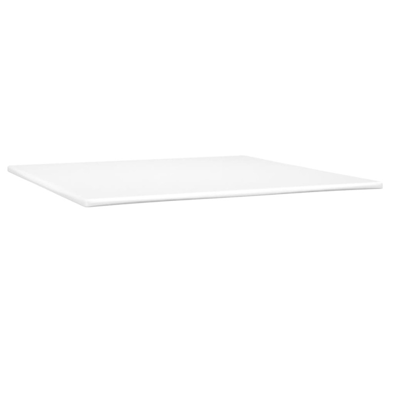 Produktbild för Ramsäng med madrass vit 200x200 cm konstläder