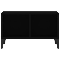 Miniatyr av produktbild för Soffbord svart 60x50x36,5 cm konstruerat trä