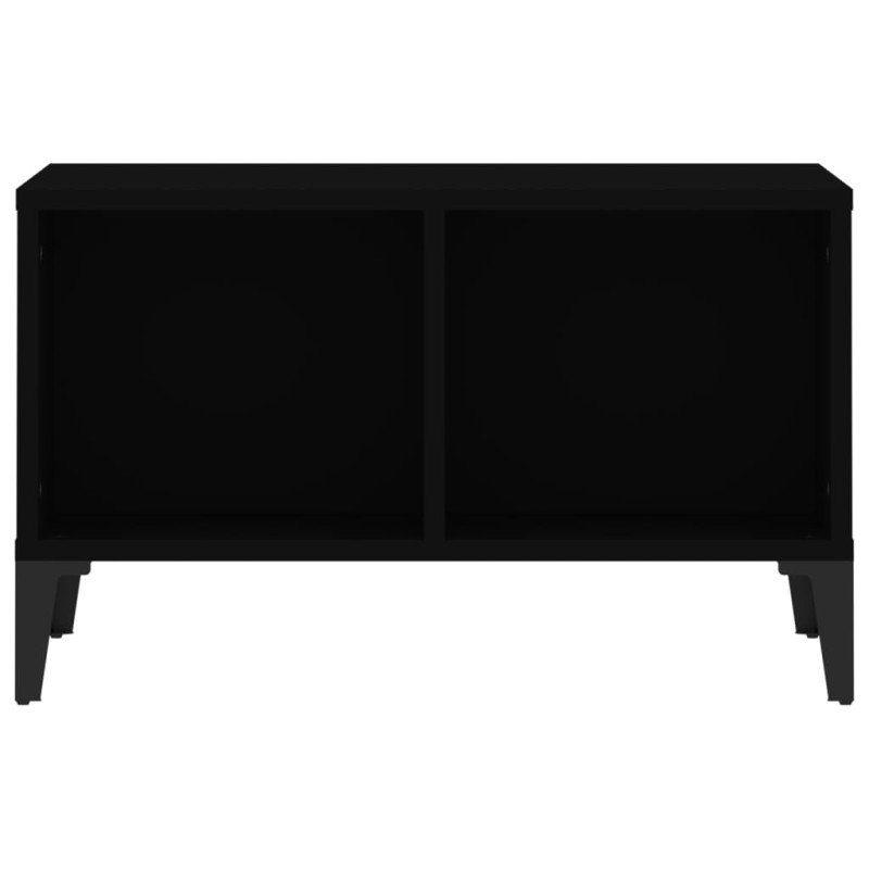 Produktbild för Soffbord svart 60x50x36,5 cm konstruerat trä