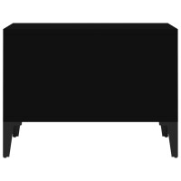 Miniatyr av produktbild för Soffbord svart 60x50x36,5 cm konstruerat trä