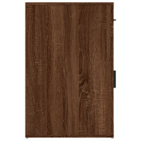 Produktbild för Skrivbordskåp brun ek 40x49x75 cm konstruerat trä