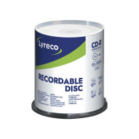 Produktbild för CD-R LYRECO 700MB 100/fp