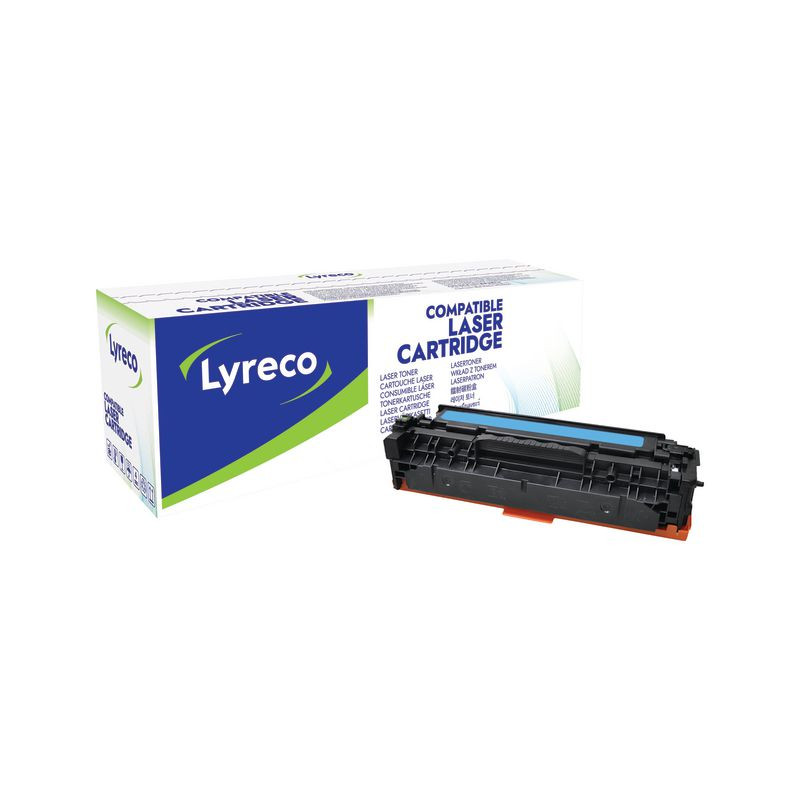 Produktbild för Toner LYRECO HP CF381A 2,7K cyan