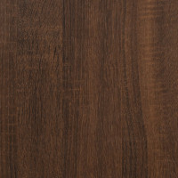 Produktbild för Soffbord brun ek 102x50x40 cm konstruerat trä och järn