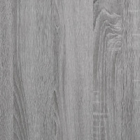 Produktbild för Soffbord grå sonoma 80x50x40 cm konstruerat trä och järn