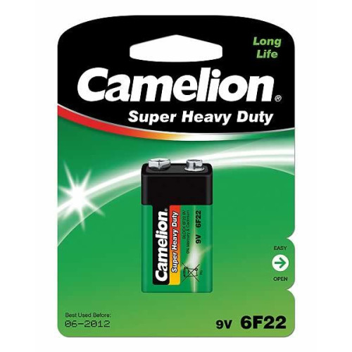 CAMELION Camelion 6F22-BP1G Engångsbatteri 9V Zink-Kol
