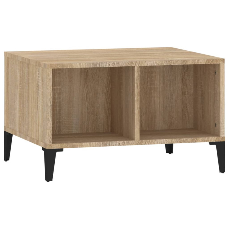 Produktbild för Soffbord sonoma-ek 60x50x36,5 cm konstruerat trä