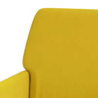 Produktbild för Bänk gul 108x79x79 cm sammet