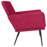 Produktbild för Bänk vinröd 108x79x79 cm sammet