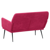 Produktbild för Bänk vinröd 108x79x79 cm sammet