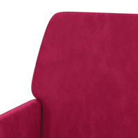 Produktbild för Bänk vinröd 108x79x79 cm sammet