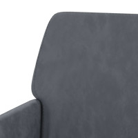 Miniatyr av produktbild för Bänk mörkgrå 108x79x79 cm sammet
