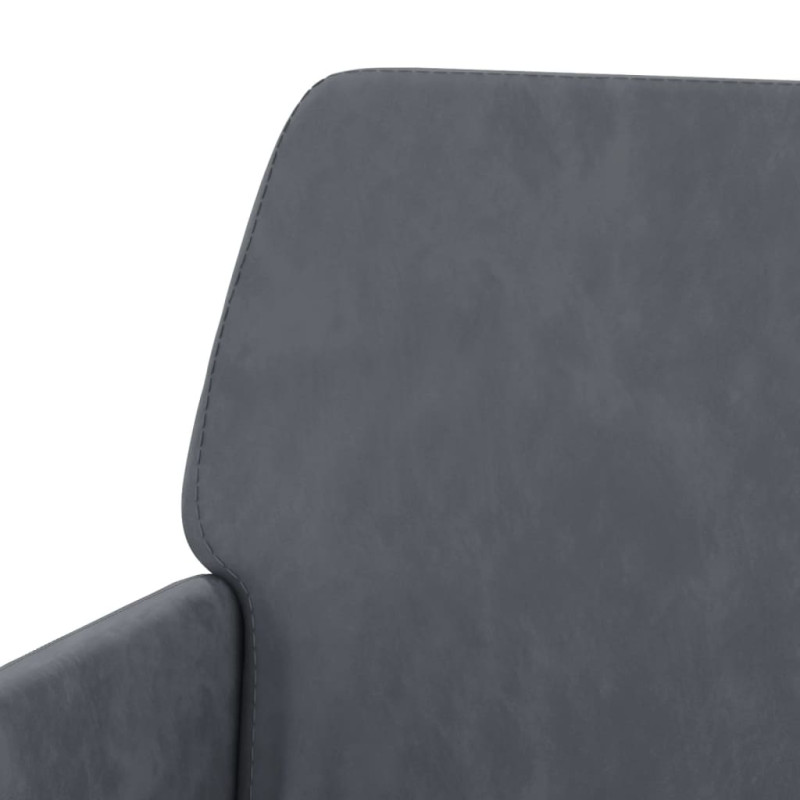 Produktbild för Bänk mörkgrå 108x79x79 cm sammet