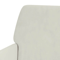 Produktbild för Bänk gräddvit 108x79x79 cm sammet