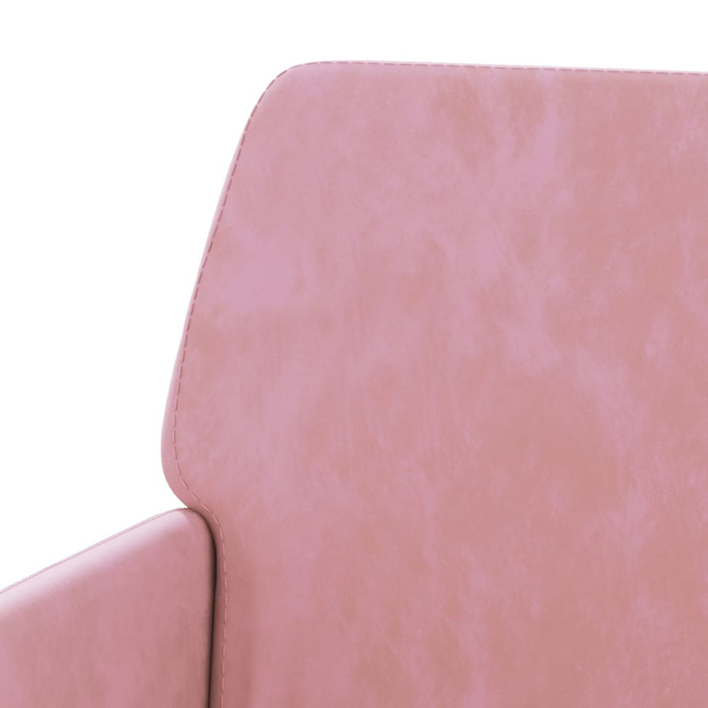 Produktbild för Fåtölj rosa 62x79x79 cm sammet