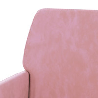 Produktbild för Bänk rosa 108x79x79 cm sammet