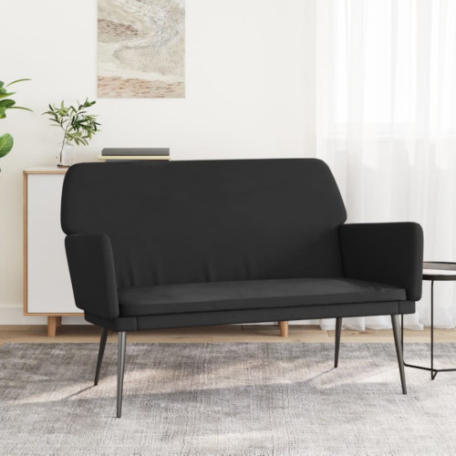 vidaXL Bänk svart 108x79x79 cm sammet